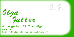 olga fuller business card